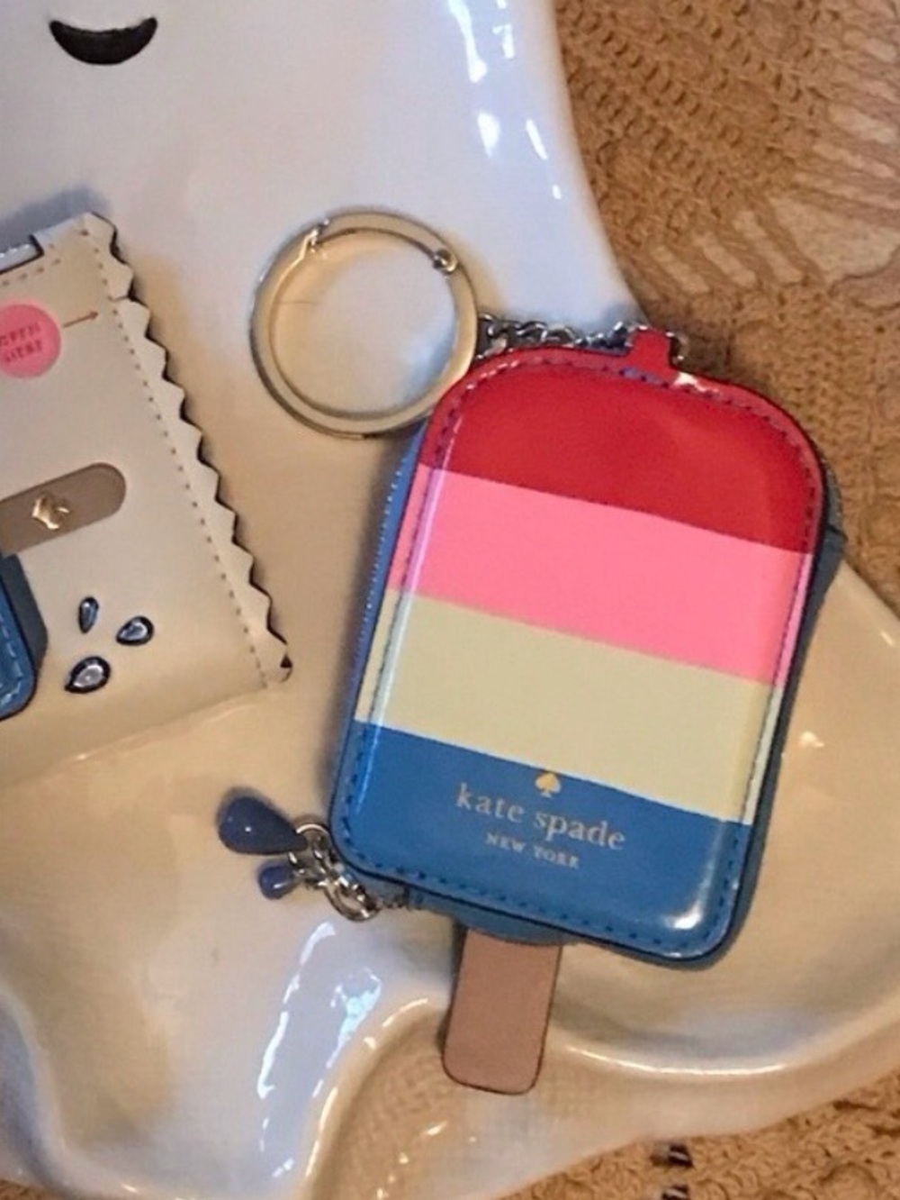 Kate Spade ♠️ Snack Stand 🍭Popsicle Keychain & Coin Purse
